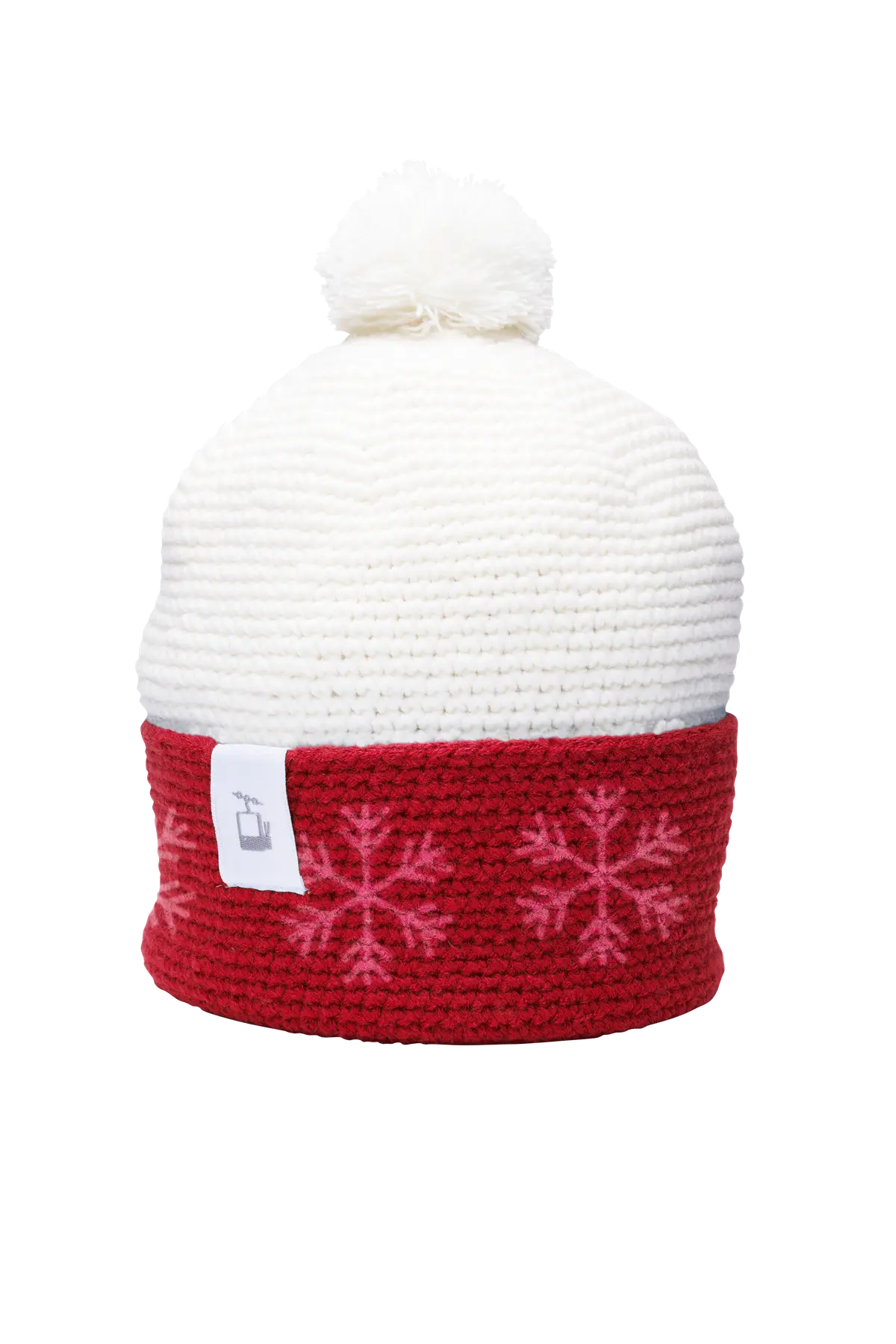 Folded Crochet Beanie Snowflake