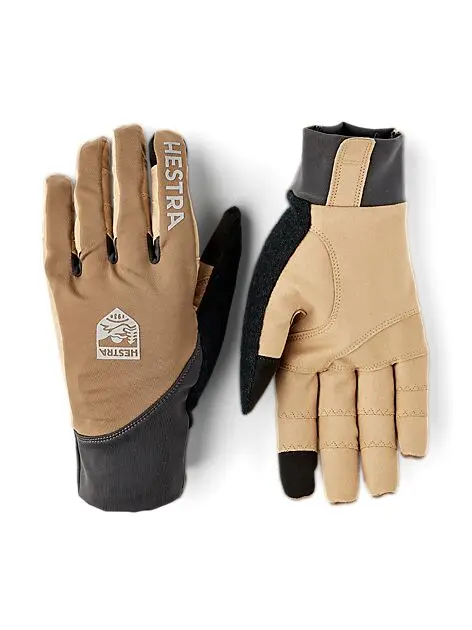 HESTRA Bike Ergo Grip Race Cut - 5f Light brown/Dark grey Unisex