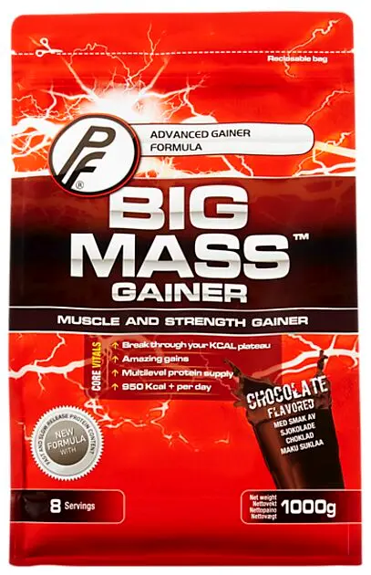 PROTEINFABRIKKEN PF Big Mass™ Gainer, Chocolate 1kg Chocolate Alle | Sport1.no