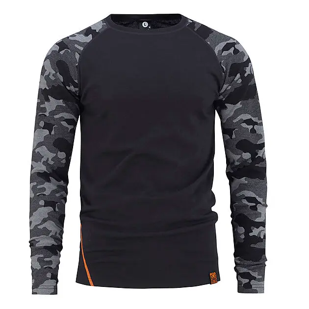 BULA CAMO MERINO WOOL CREW DGREY/DGREY Herre | Sport1.no
