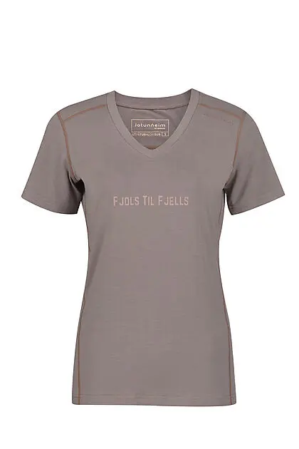 JOTUNHEIM Ull/bambus Tee dame Plum Kitten Dame | Sport1.no