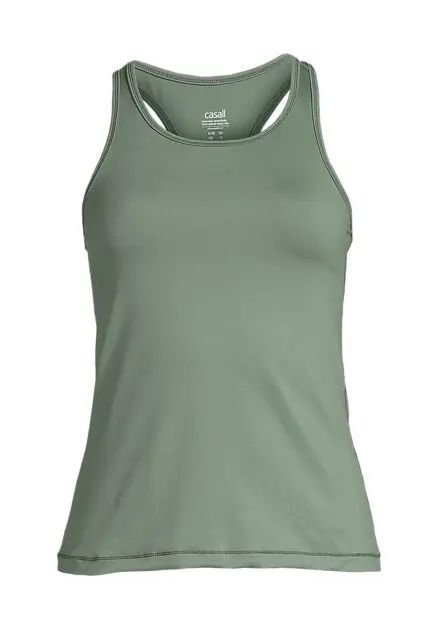 CASALL Essential Racerback Dusty Green Dame | Sport1.no