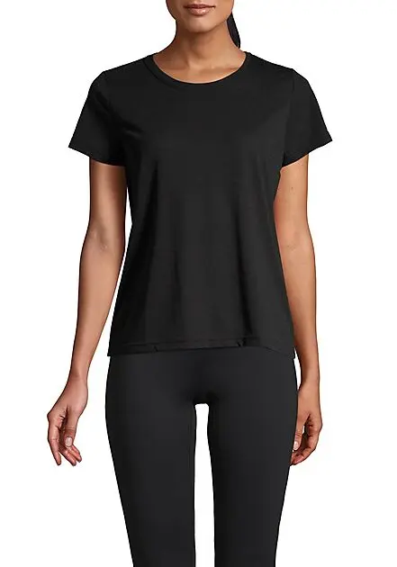 CASALL Texture Tee teknisk t-skjorte dame Black Dame