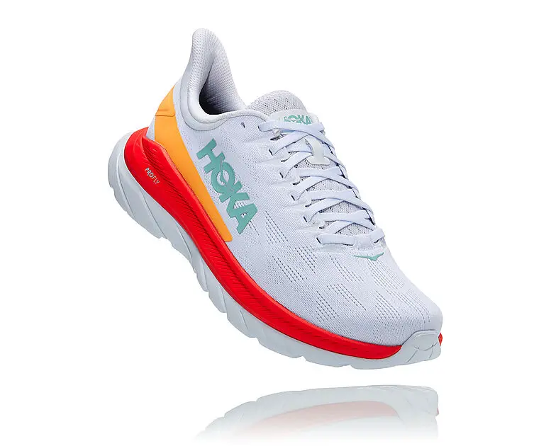 HOKA M MACH 4 WFS/WHITE / FIESTA Herre