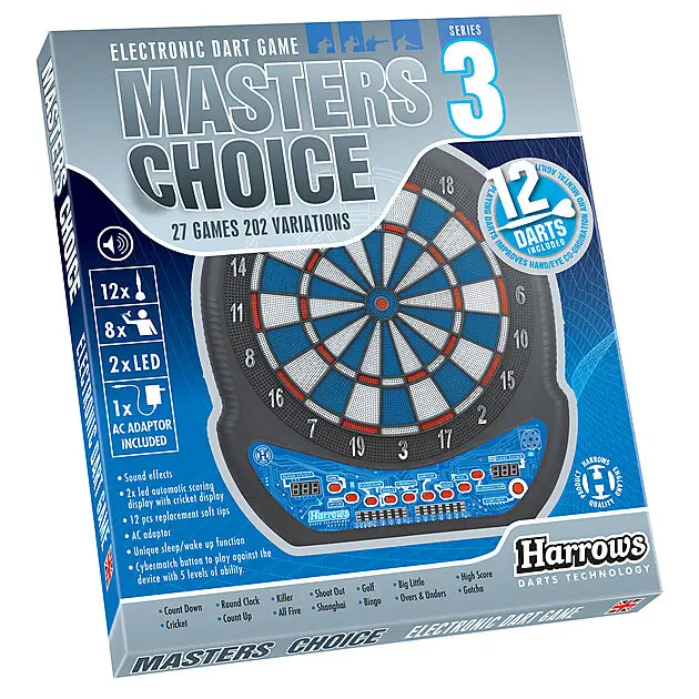 HARROWS Electronic Dartboard Master Choice 3 Assorted Colors Alle