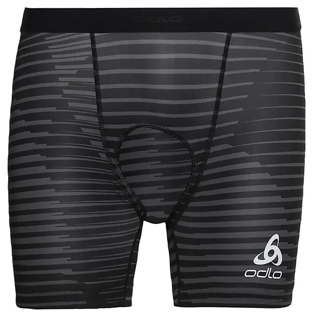 ODLO BL Bottom Boxer SUMMER SPLASH 60056/black - odlo graphite grey Herre | Sport1.no