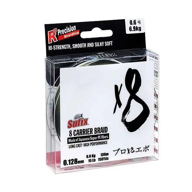 SUFIX X8 BRAID 270M 0,10MM GREEN 270M Alle | Sport1.no