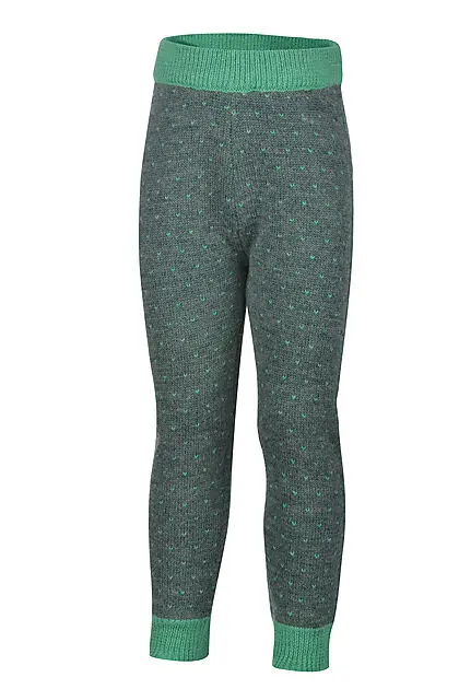 JOTUNHEIM Gjendebu strikkebukse Mini Deep Teal/Holly Green Barn | Sport1.no