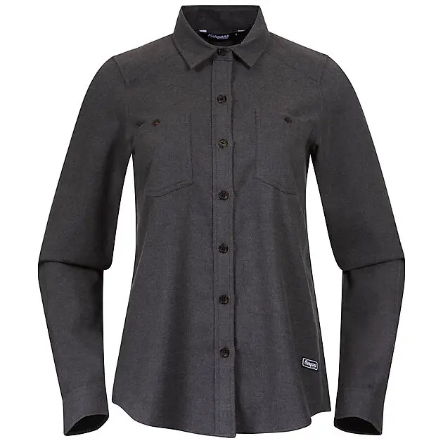 BERGANS OF NORWAY TovdalW  Shirt Solid Dark Grey Dame | Sport1.no