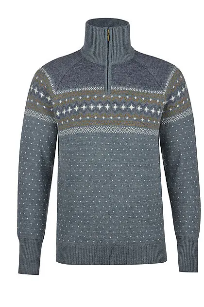 JOTUNHEIM Gjendebu Strikkegenser Indian Teal/Mood Indigo Herre | Sport1.no