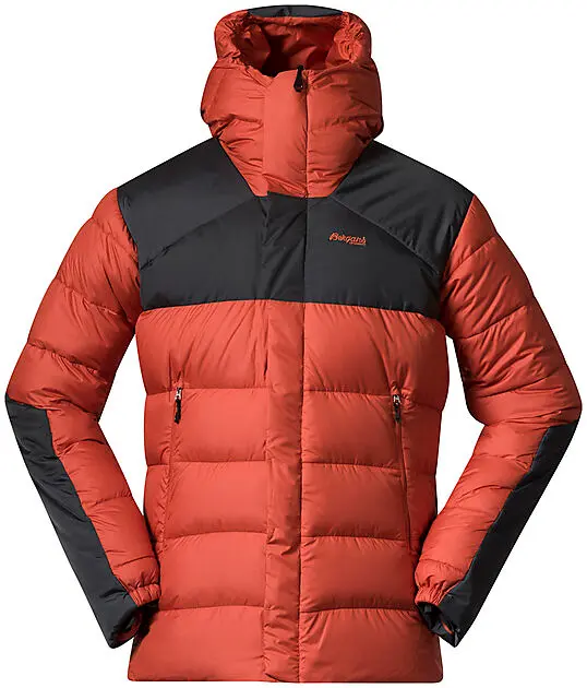 BERGANS OF NORWAY Røros Trekking Down Jacket Brick/Solid Dark Grey Herre