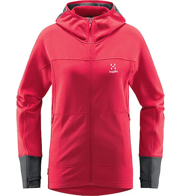 HAGLÖFS Betula Hood Women Scarlet Red/Magnetite Dame | Sport1.no