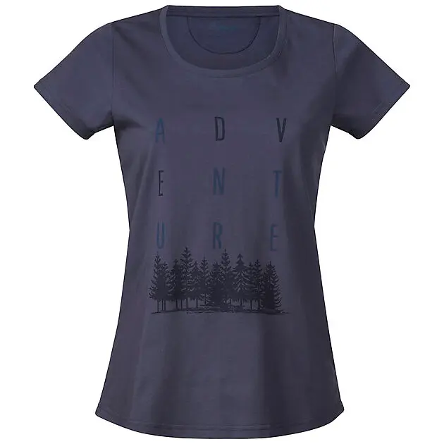 BERGANS OF NORWAY Adventure W Tee 11582/NightBlue/Dk Navy/Dk SteelBlue Dame