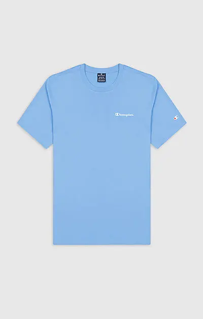 CHAMPION Crewneck T-Shirt Azure Blue Herre | Sport1.no