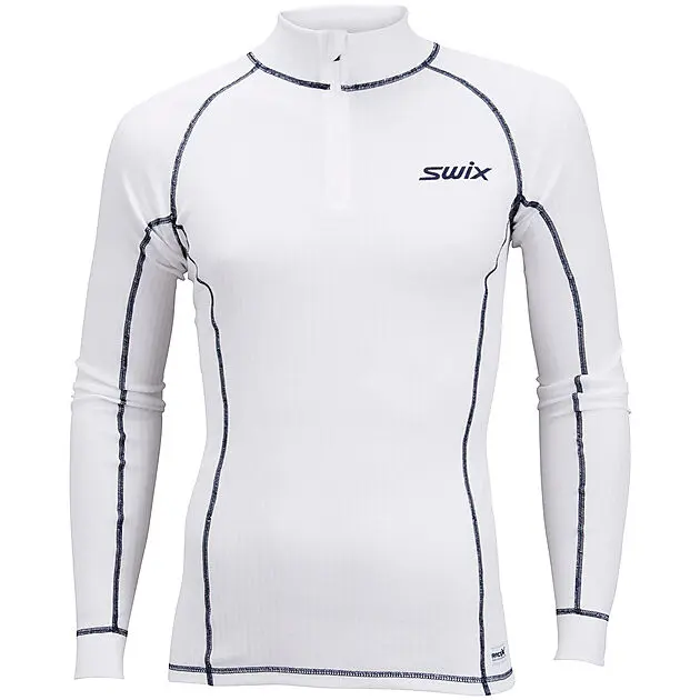 SWIX RaceX Halfzip superundertøyoverdel herre Bright white Herre