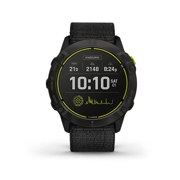 GARMIN Enduro HR pulsklokke, Black DLC w/Nylon Band Black DLC Alle