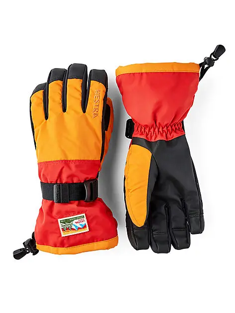 HESTRA Gauntlet Sr. - 5 finger Orange/Light red Unisex | Sport1.no