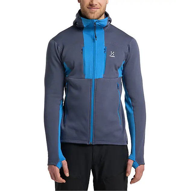 HAGLÖFS Roc Nordic Mid Hood Men Tarn Blue/Nordic Blue Herre
