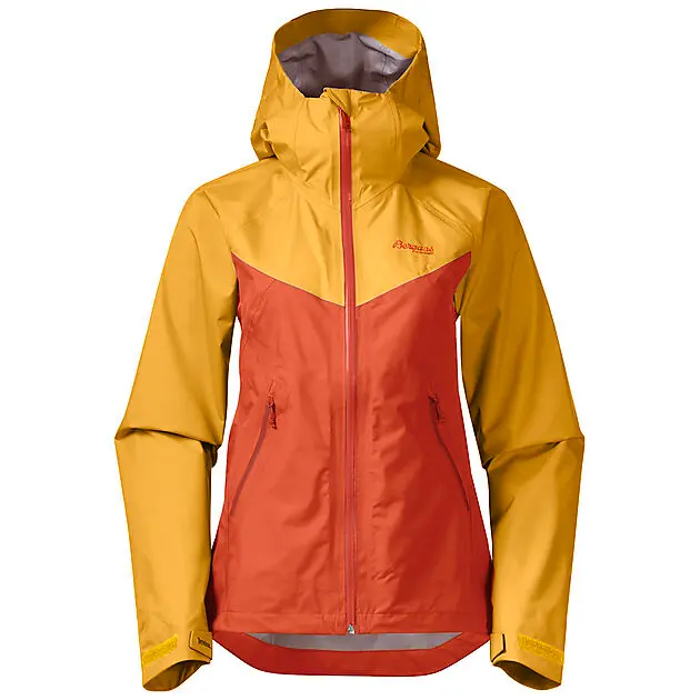 BERGANS OF NORWAY Letto V2 3L Jakke Dame Brick/Light Golden Yellow Dame