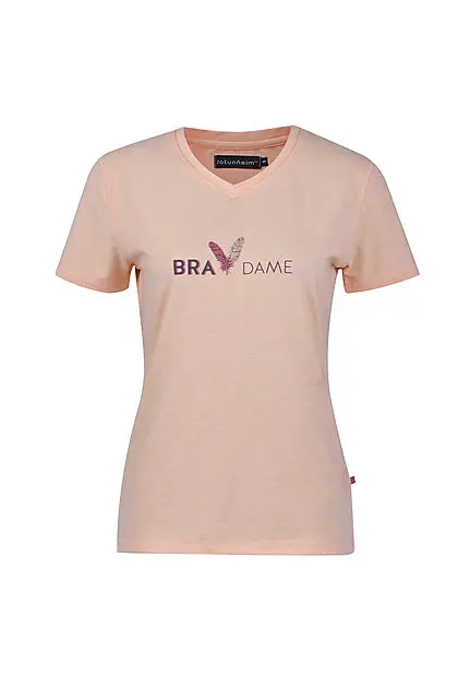 JOTUNHEIM Varde T-skjorte med print dame Bra/Caramel Cream Dame | Sport1.no