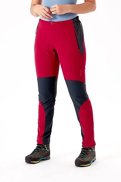 RAB Torque Pants softshellbukse dame Crimson Dame