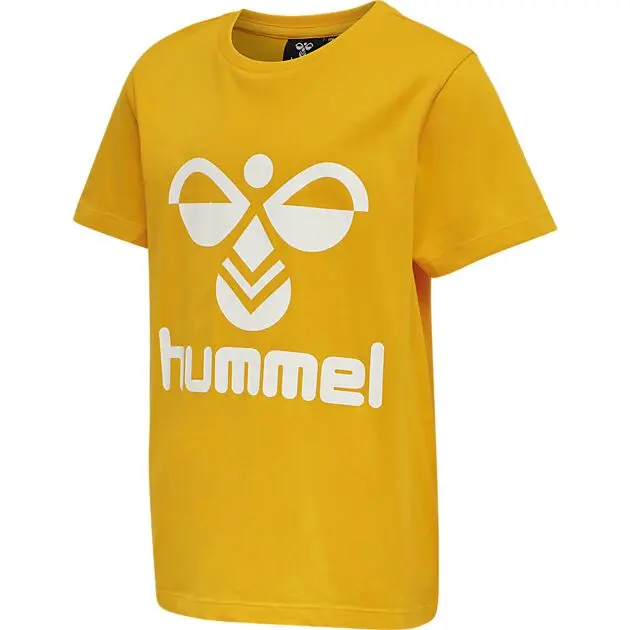 HUMMEL Tres S/S t-skjorte barn/junior SAFFRON Barn