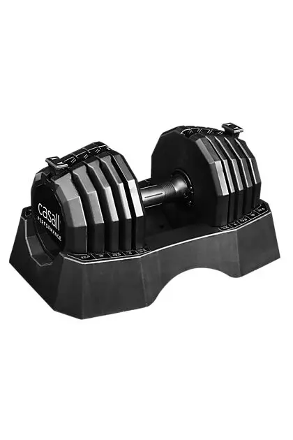 CASALL PRF Adjustable dumbbell set 1x4,5-22,5kg Black Alle