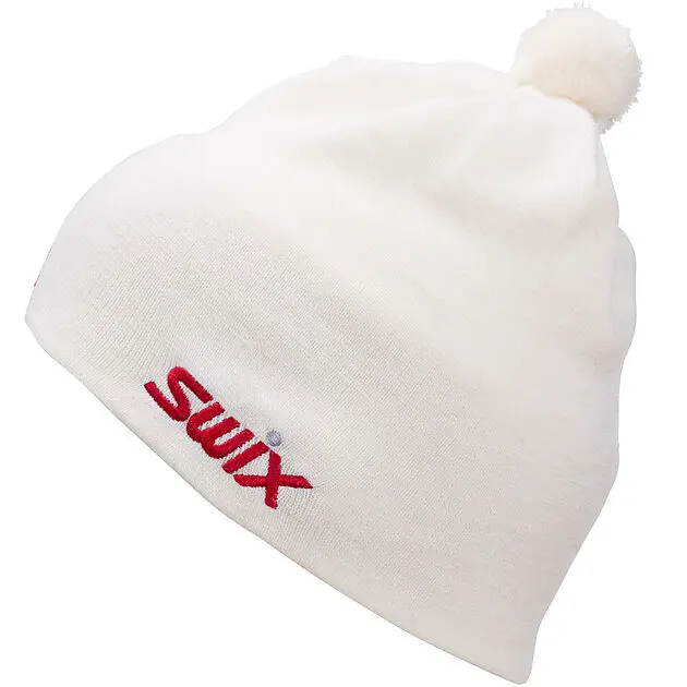 SWIX Tradition hat w/flag Bright white Herre | Sport1.no