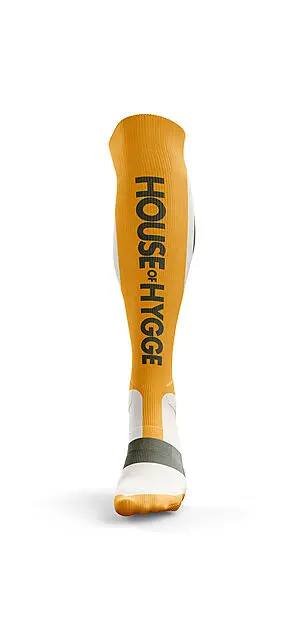 HOUSE OF HYGGE Skisokk // House of Hygge Gul, Hvit Unisex | Sport1.no