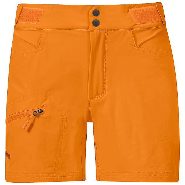BERGANS OF NORWAY Cecilie Mtn Softshell Shorts Cloudberry Yellow/Solid Dark Grey Dame | Sport1.no