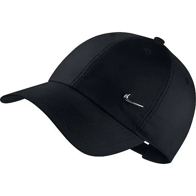 NIKE Metal Swoosh Heritage 86 caps BLACK/METALLIC SILVER Herre