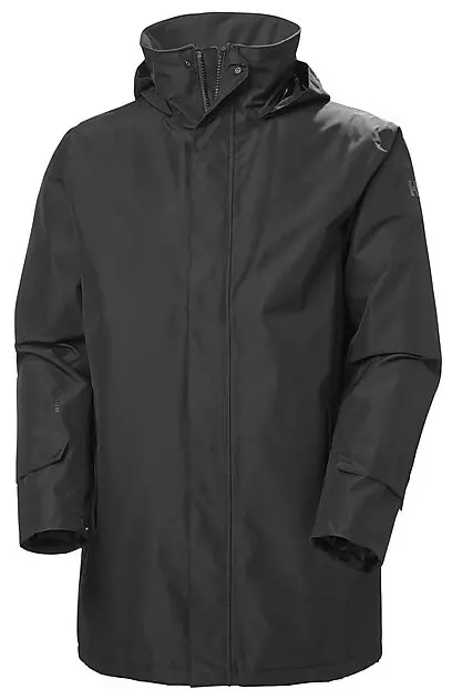 HELLY HANSEN DUBLINER INSULATED LONG JACKET BLACK Herre