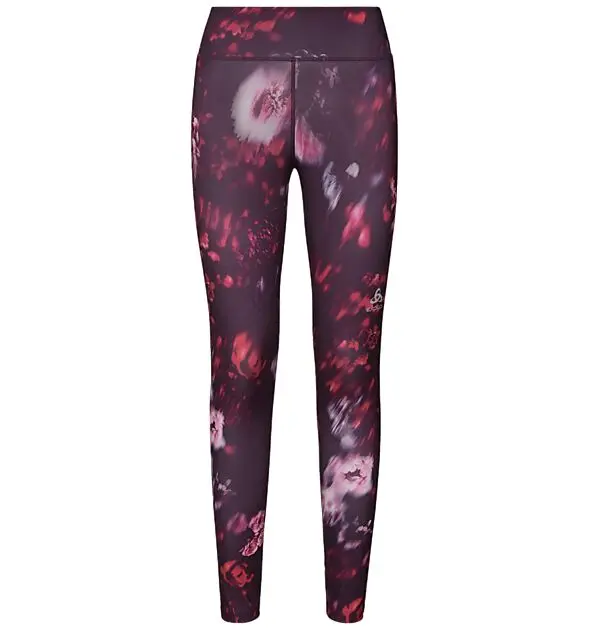 ODLO BL Bottom long ELEMENT Light AOP 30566/plum perfect - flower AOP SS19 Dame