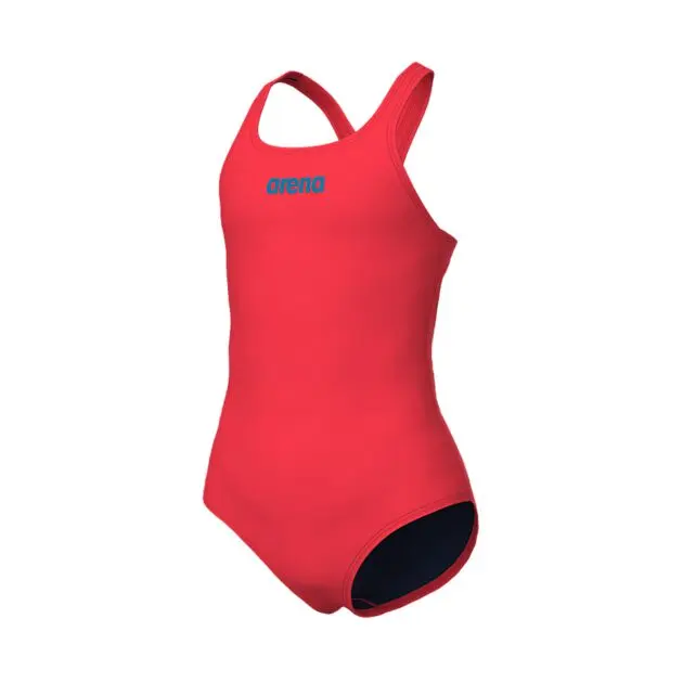 ARENA GIRL'S TEAM SWIMSUIT SWIM PRO SOLID BRIGHT CORAL Junior | Sport1.no