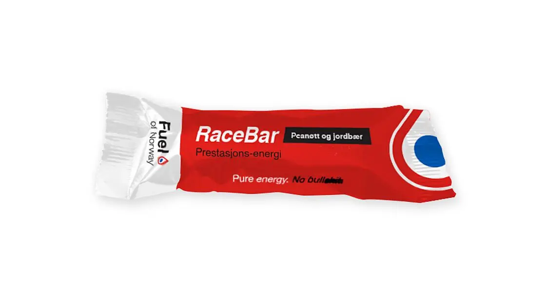 FUEL OF NORWAY Racebar Peanøtt og Jordbær ESKE a 18 stk Rød Alle | Sport1.no