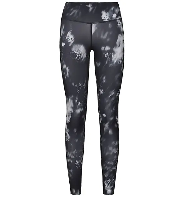 ODLO BL Bottom long ELEMENT Light AOP 60185/black - flower AOP SS19 Dame | Sport1.no