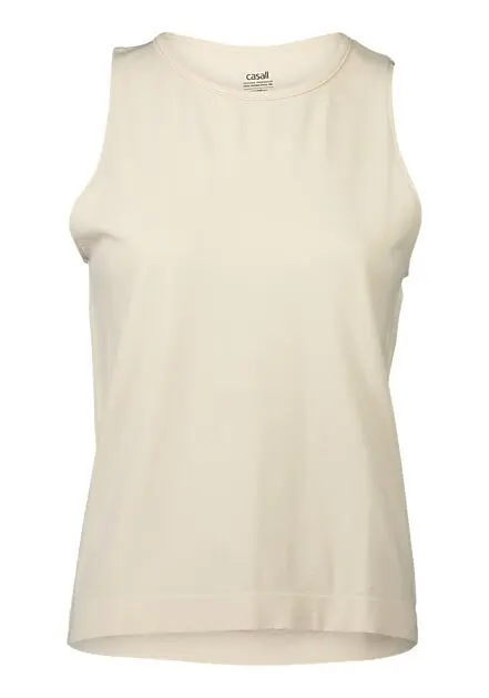 CASALL Block Seamless Muscle Tank Light Sand Dame | Sport1.no