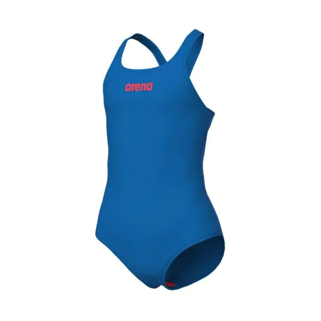ARENA GIRL'S TEAM SWIMSUIT SWIM PRO SOLID BLUE RIVER Junior