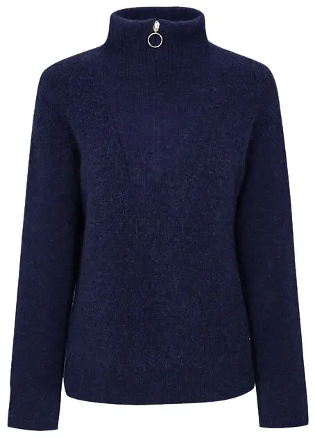 WOOLLAND Loen ullgenser dame Blue Ink Dame