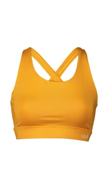 CASALL Crossback Sports Bra Sunset Yellow Dame | Sport1.no