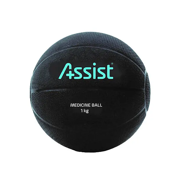 ASSIST MEDISINBALL 1 KG SORT PVC SORT Alle | Sport1.no