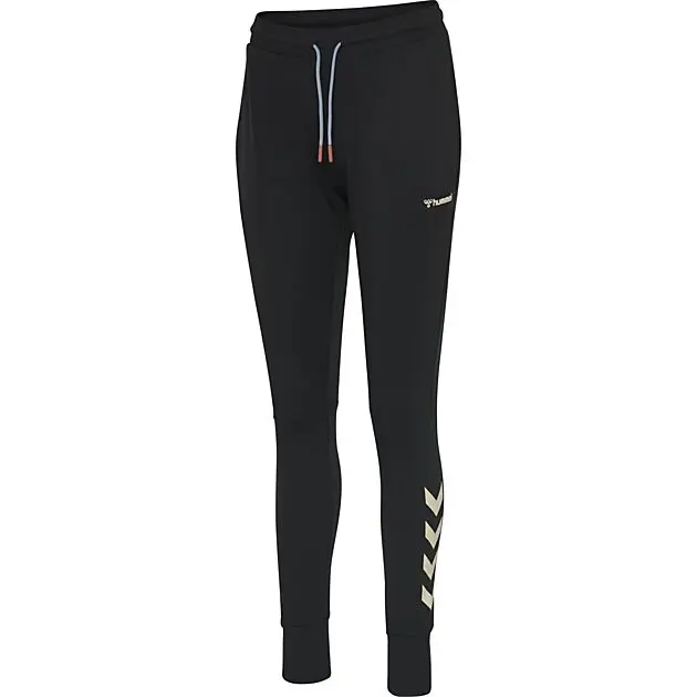 HUMMEL FLEW TAPERED PANTS 2001/BLACK Dame | Sport1.no