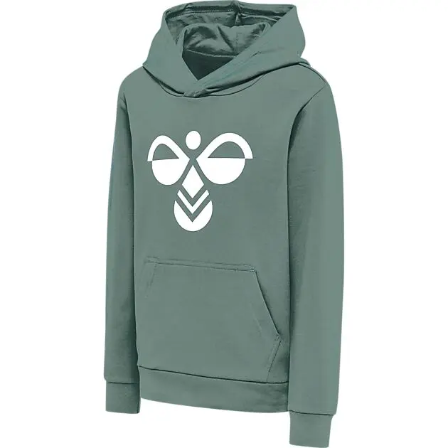 HUMMEL hmlCUATRO HOODIE MINERAL BLUE Barn | Sport1.no