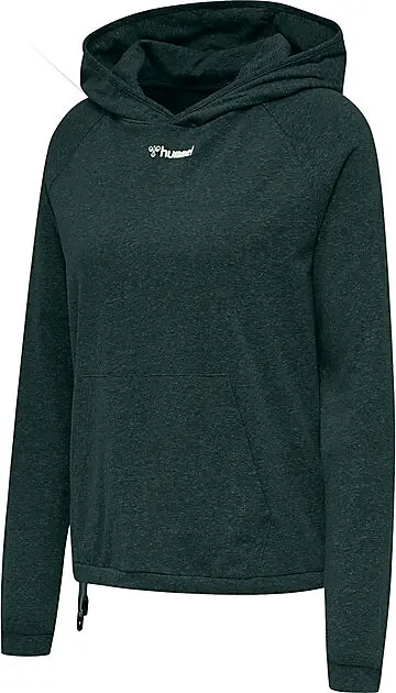 HUMMEL ZANDRA HOODIE DARKEST SPRUCE MELANGE Dame