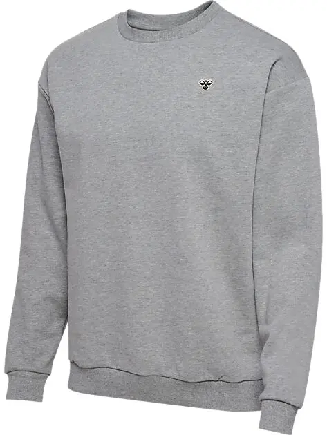 HUMMEL hmlREGULAR CREWNECK BEE GREY MELANGE Unisex | Sport1.no