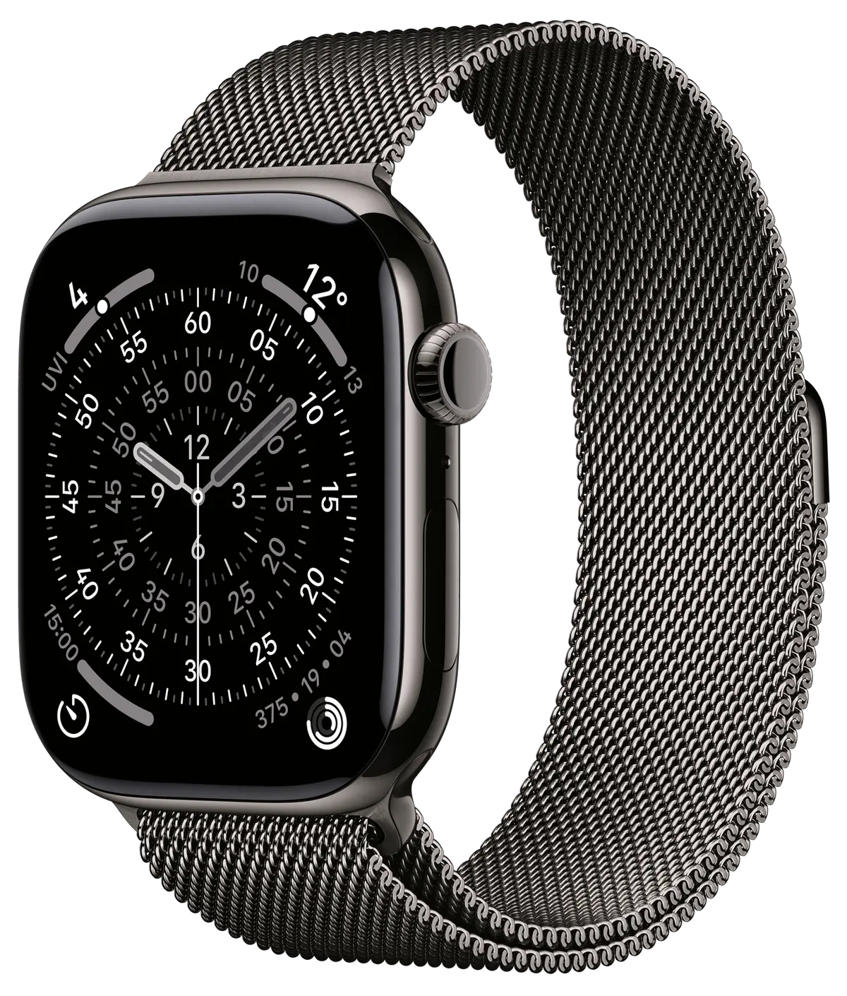 Apple Watch 11 Titan Milanese Loop 46mm, skifer