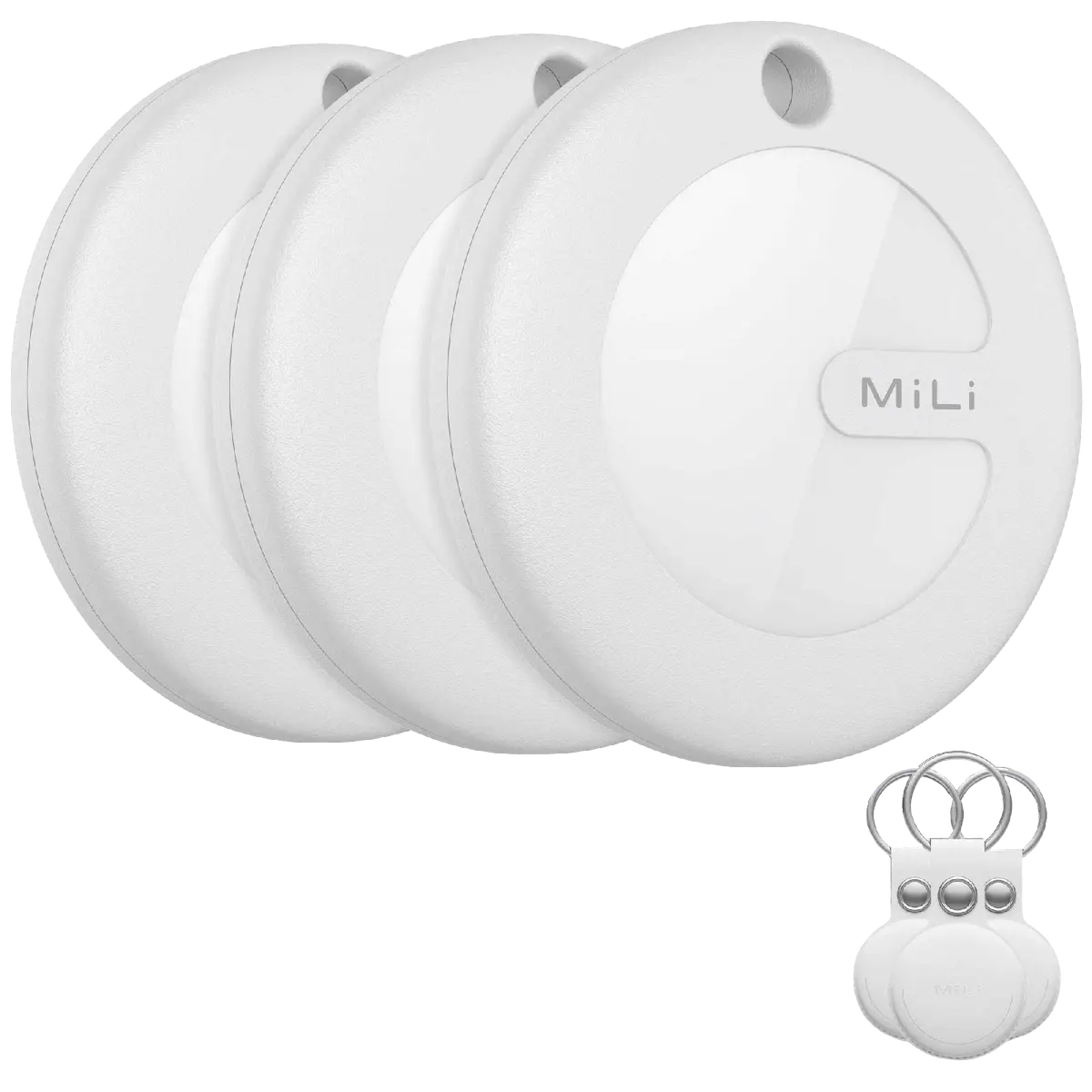 MiLi MiTag sporingsbrikke iOS (3 stk), hvit