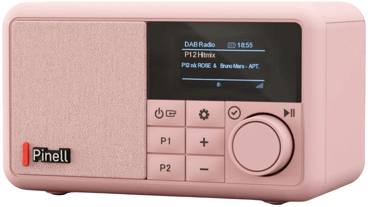 Pinell Compact Digitalradio, rosa