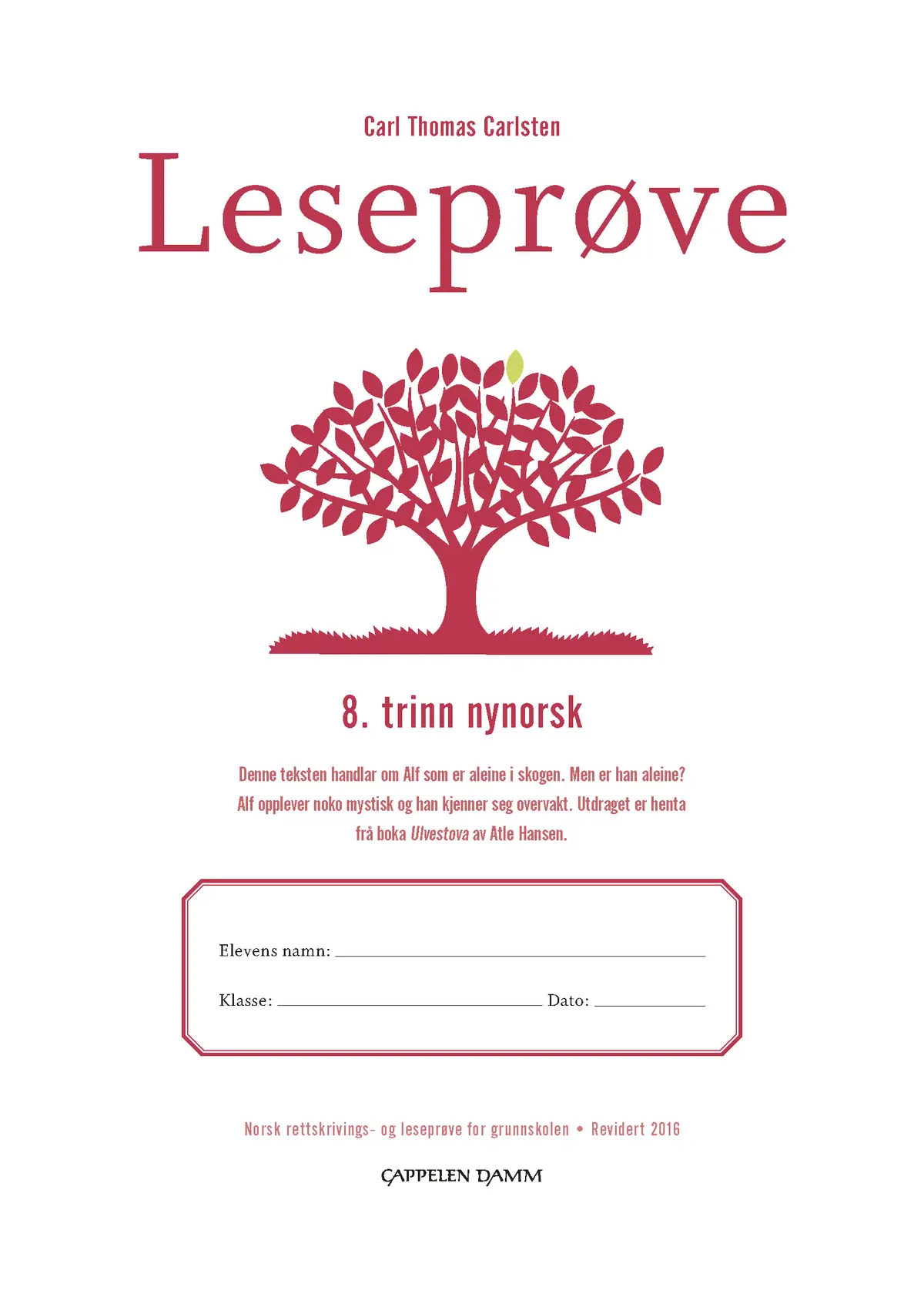 Leseprøve 8. trinn nynorsk