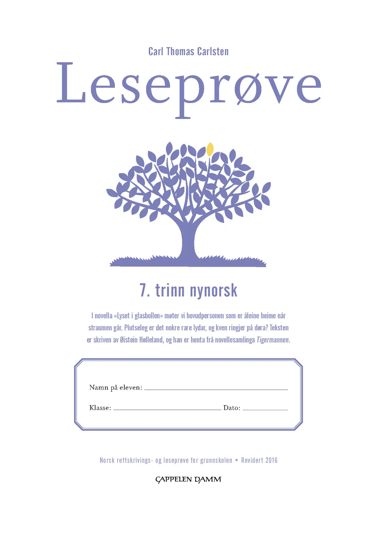 Leseprøve 7. trinn nynorsk
